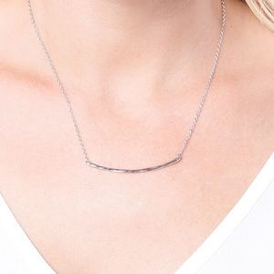 Gorjana Taner Bar Necklace in Silver