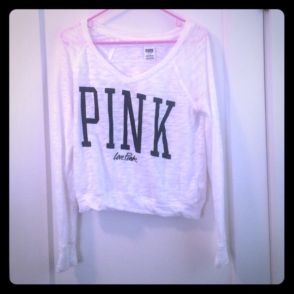 PINK long sleeve v-neck - Picture 1 of 3