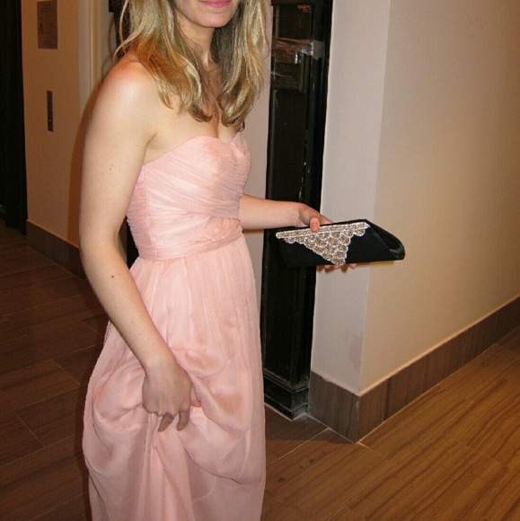 Silk chiffon jcrew bridesmaid dress