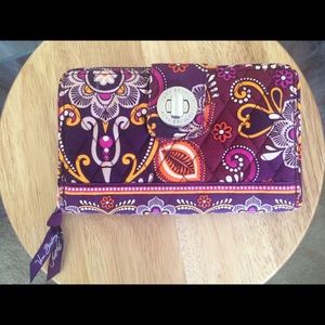 Vera Bradley turn lock wallet.