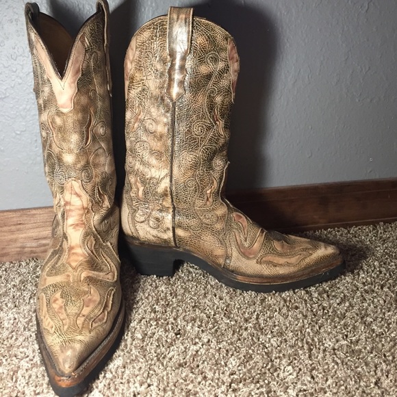 Corral Western boots with BRAND NEW SOLES