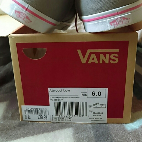Pink and grey Vans - Picture 3 of 4