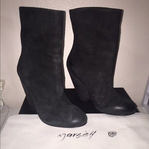 Marsell Pull on Suede Ankle Booties