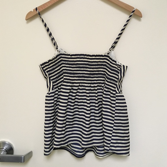 Charlotte Russe Striped Top with Zipper Detail - Picture 2 of 3