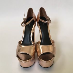 Forever 21 Shiny Platform Heels
