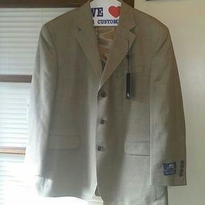 Tan Blended Blue Men's Stafford Blazer