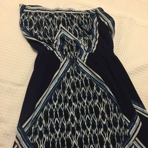 Blue and black summer dress