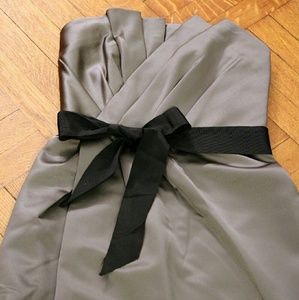 Vera Wang silver bridesmaid dress