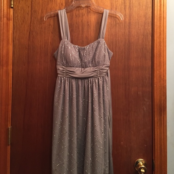 Juniors Sparkly Silver Cocktail Dress