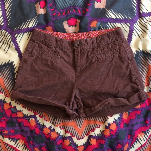 Gap purple corduroy shorts