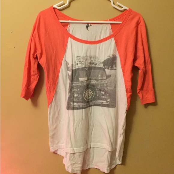 Rip curl baseball style tee