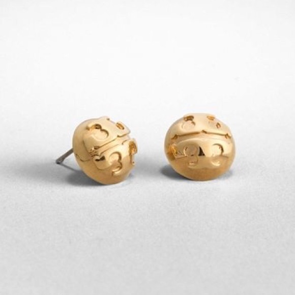 Tory Burch logo earrings. Never worn, brand new!