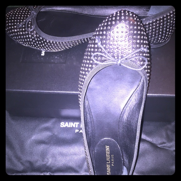 Yves Saint Laurent Studded Dance Ballerina Flat