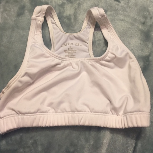 White sports bra