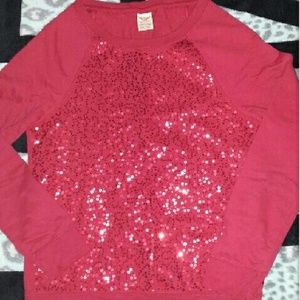 Sparkly red swearshirt