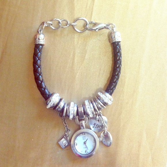 Charm bracelet w/ watch