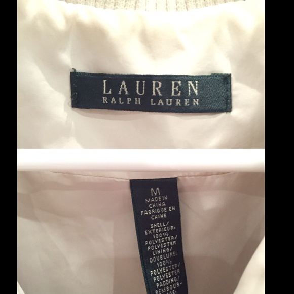 Ralph Lauren Quilted Puff Vest - Cream - Picture 3 of 3