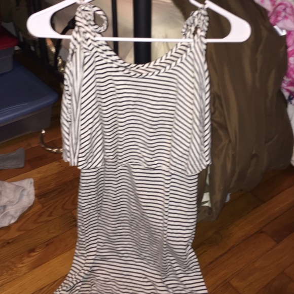 stripped tank top dress