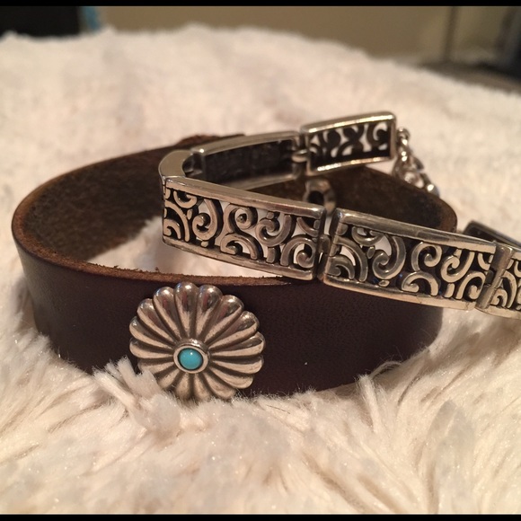 Leather bracelets various designs.  Feather cuff - Picture 3 of 3