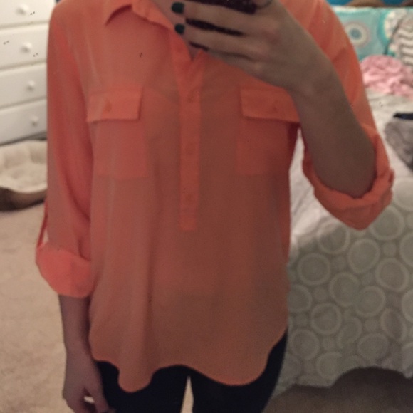 ❌SOLD❌"Mandarin" Button Down - Picture 3 of 3