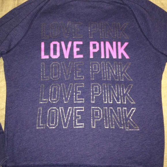 PINK Victoria's Secret "86 LOVE PINK" long sleeve - Picture 3 of 4