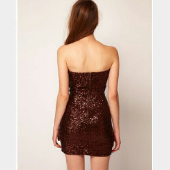 ASOS sequin mini dress BRONZE [PRICE DROPPED] 💕 - Picture 3 of 4