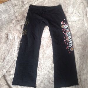 Ed Hardy black sweatpants