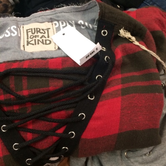 LF Vintage Lace up Flannel - Picture 4 of 4