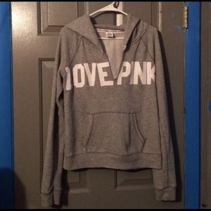 PINK grey hoodie
