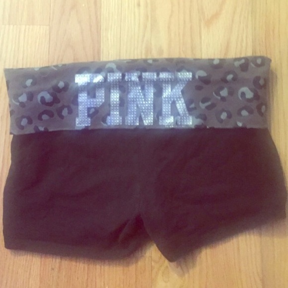 pink shorts.