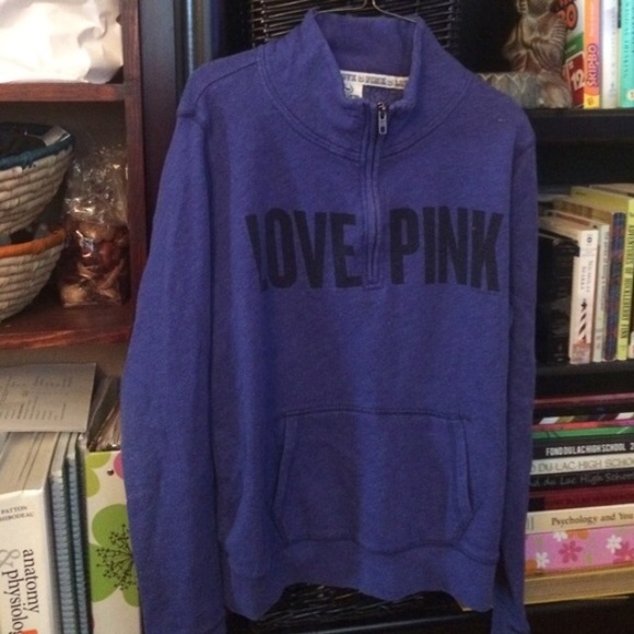 VS PINK 1/4 zip sweatshirt