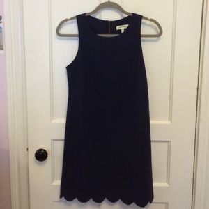 Dark Blue Scalloped dress!