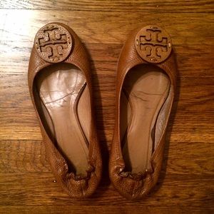 Tory Burch brown Reva flats