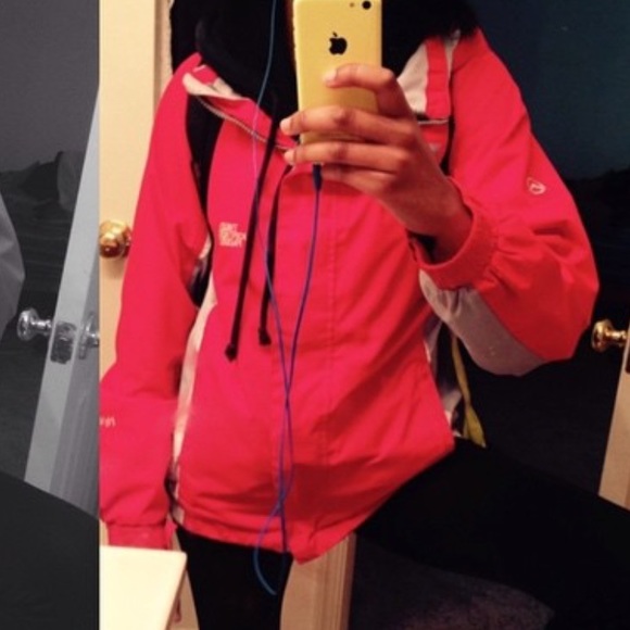 Red Rain jacket north face