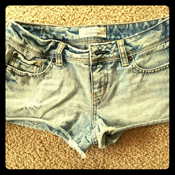 Blue jean shorts
