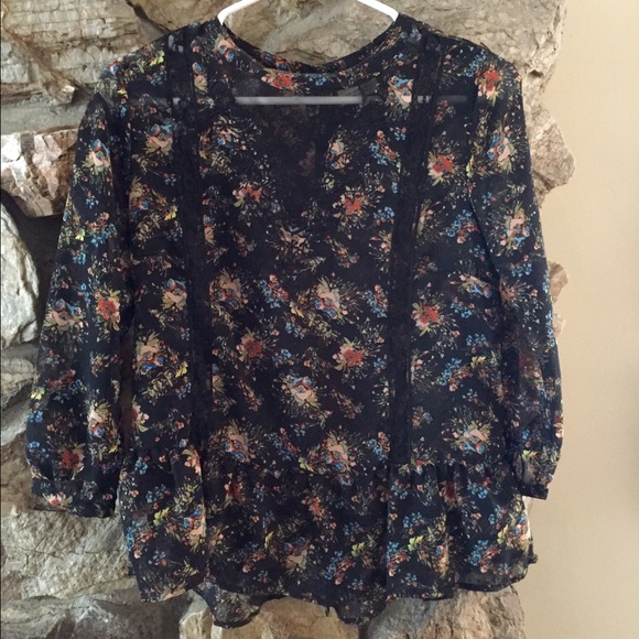Urban Outfitters floral blouse