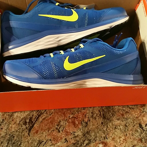 Nike Athletic Shoes Blue AND Neon yellow & white