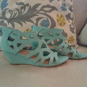 Teal Wedges