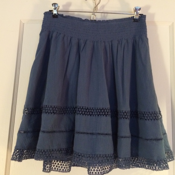 Blue cotton skirt
