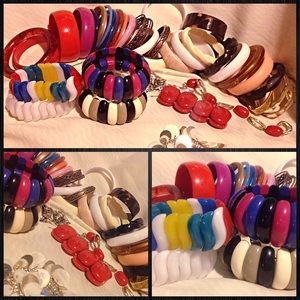 Huge Bangle bundle!! All vintage.
