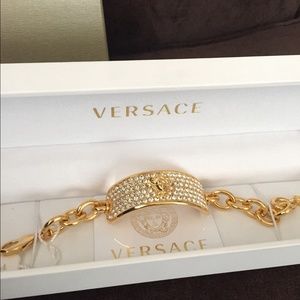 Versace bracelet with Swarovski crystals.