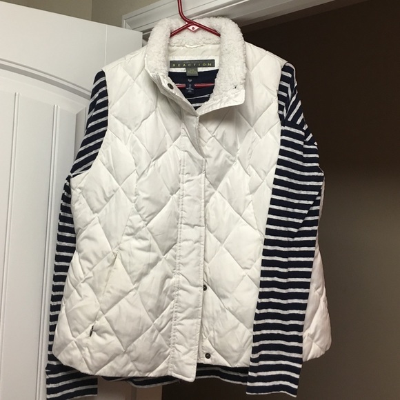 Kenneth Cole Reaction- White Quilted Vest