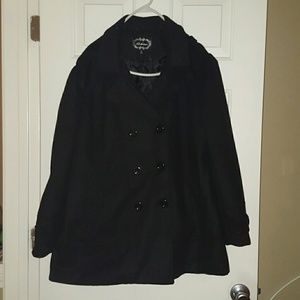 Ambiance Women's Hooded Pea Coat