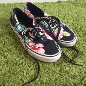 VANS Hawaiian Floral Print Sneakers