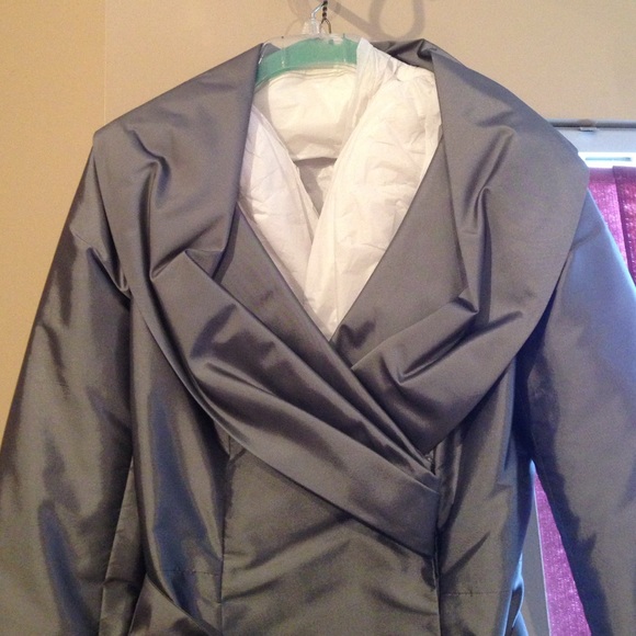 Calvin Klein gray coat dress - Picture 2 of 4