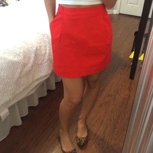 Kate Spade Saturday Red Pocket Skirt-NWT