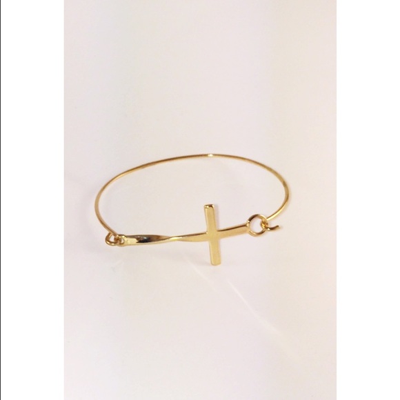 Gold Cross Bracelet