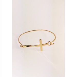 Gold Cross Bracelet