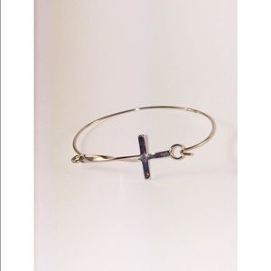 Silver Cross Bracelet