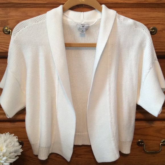 Worthington Sweaters - Worthington White Shrug